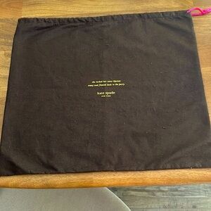 Large Kate Spade dust bag.